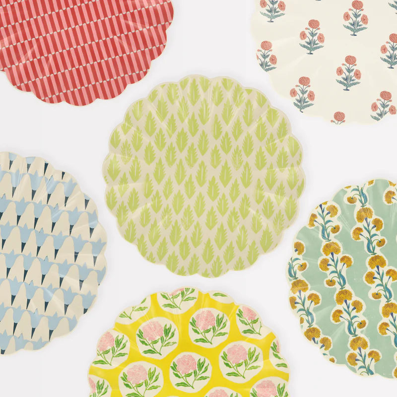 Set x 6 platos reutilizables Molly Mahon - grandes