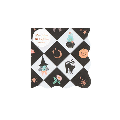 Servilletas Halloween patchwork - pequeñas