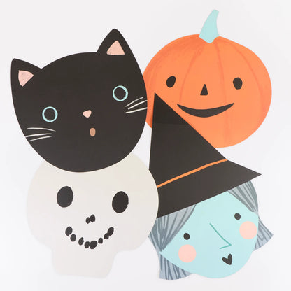 Individuales con forma de figuras de Halloween