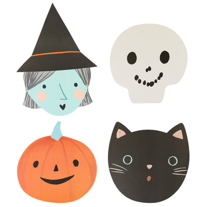 Individuales con forma de figuras de Halloween