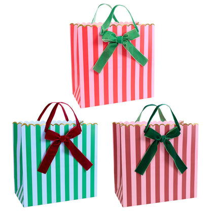 Bolsas para regalo rayas - grandes