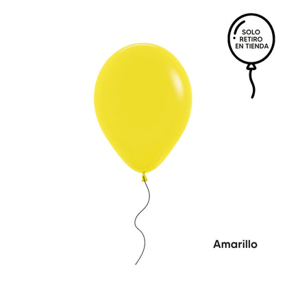 Globo 30cm inflado con helio - amarillos y tierras (elige un color)