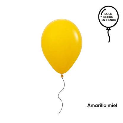 Globo 30cm inflado con helio - amarillos y tierras (elige un color)