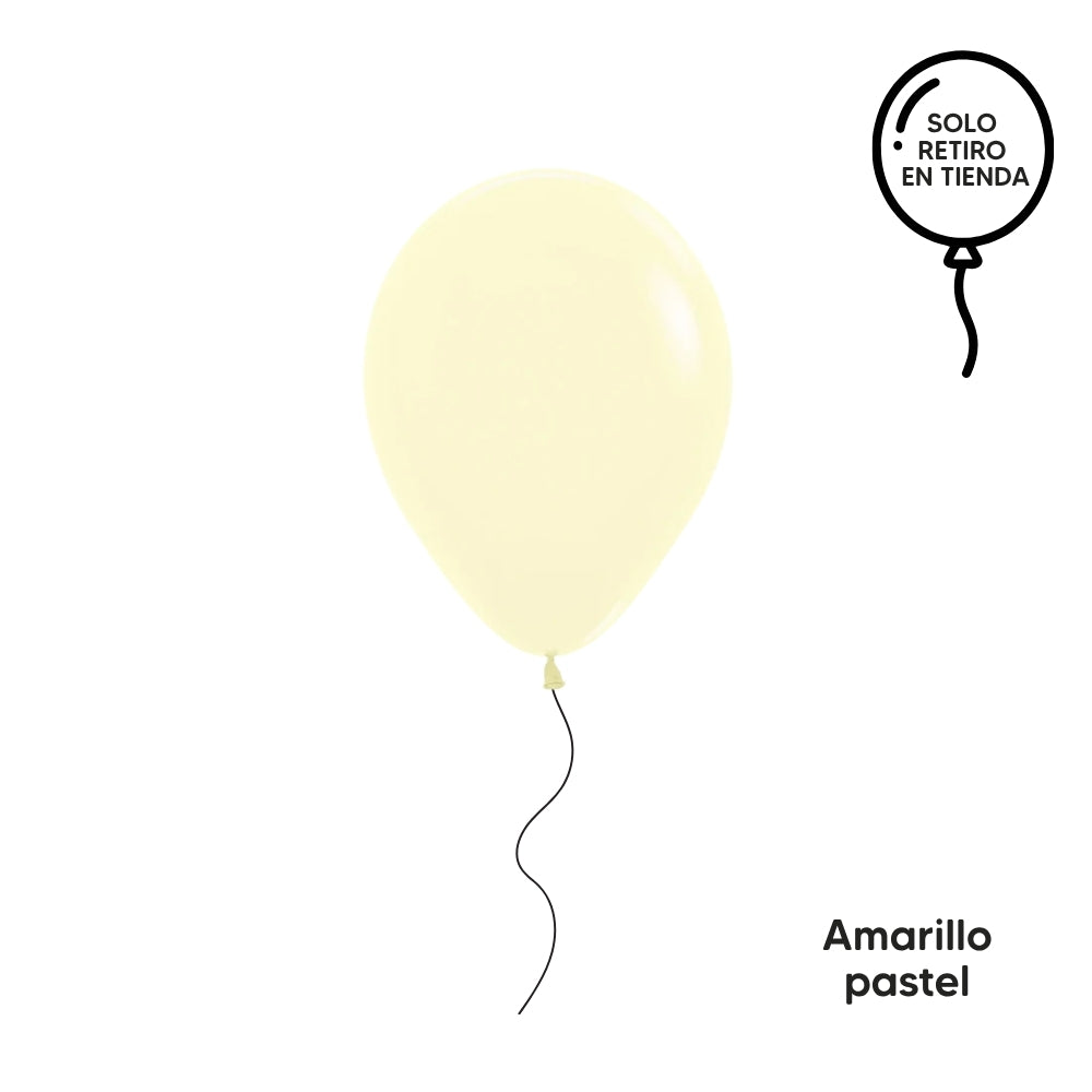 Globo 30cm inflado con helio - amarillos y tierras (elige un color)