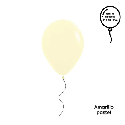 Globo 30cm inflado con helio - amarillos y tierras (elige un color)