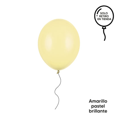 Globo 30cm inflado con helio - amarillos y tierras (elige un color)