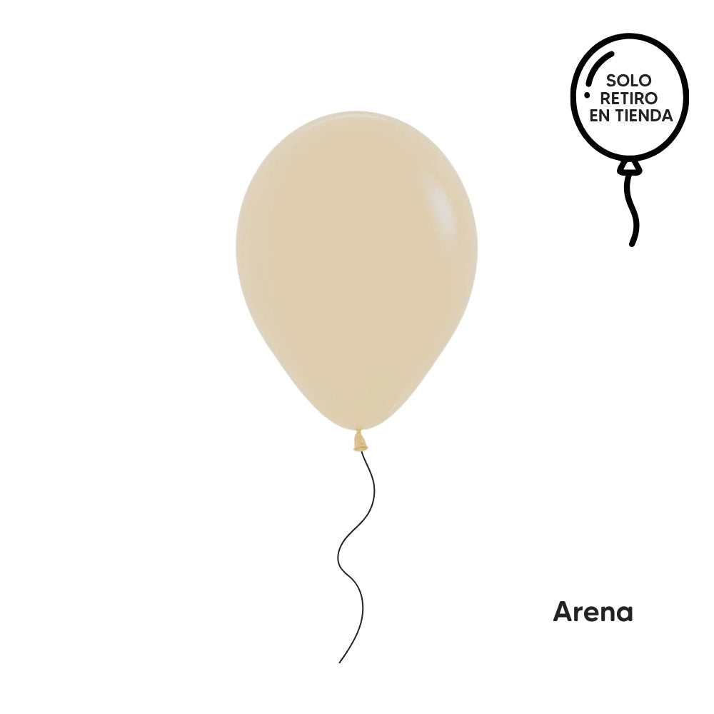 Globo 30cm inflado con helio - amarillos y tierras (elige un color)