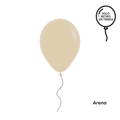 Globo 30cm inflado con helio - amarillos y tierras (elige un color)