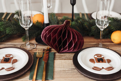 Adorno para el árbol - bola roja ovalada