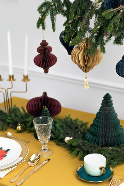 Adorno para el árbol - gota beige