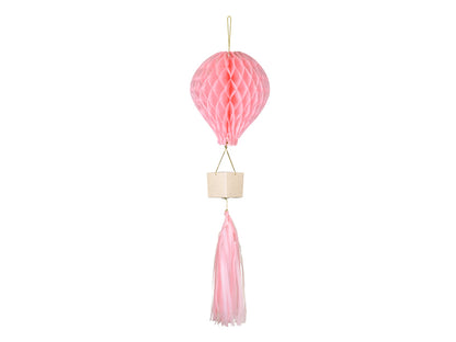 Globo aerostático decorativo - rosado