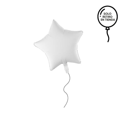 Globo estrella inflado con helio - elige un color
