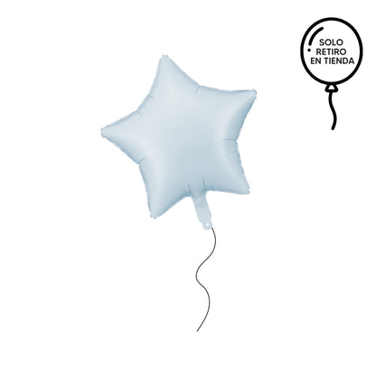 Globo estrella inflado con helio - elige un color