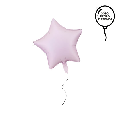 Globo estrella inflado con helio - elige un color
