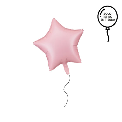 Globo estrella inflado con helio - elige un color