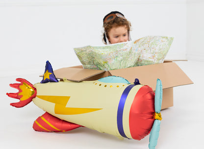 Globo metalizado - avión