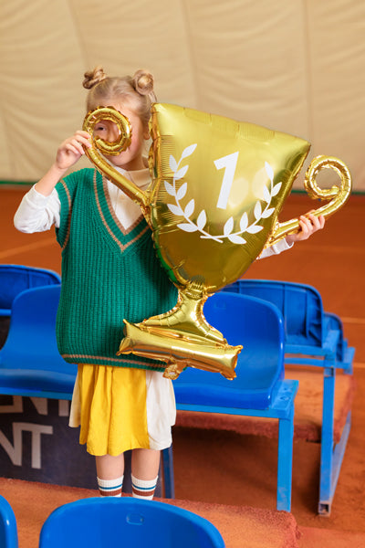 Globo metalizado - trofeo dorado