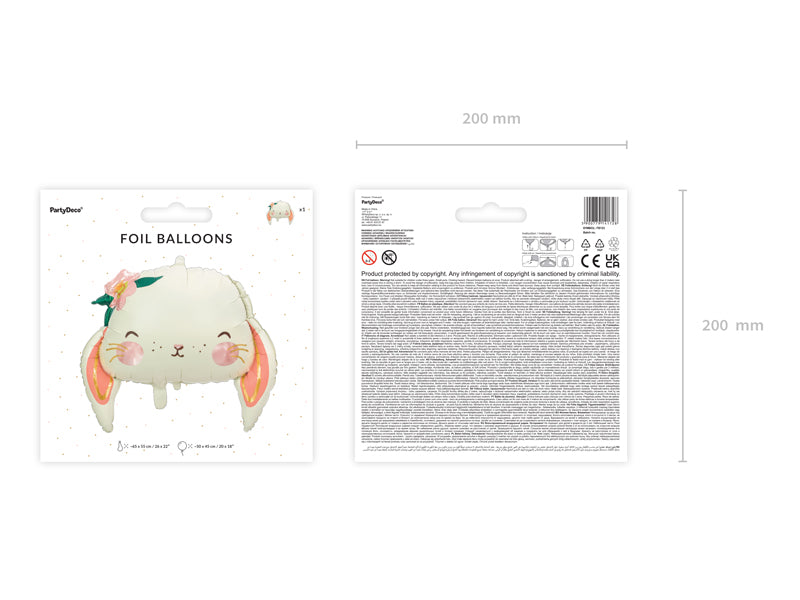 Globo metalizado - conejo