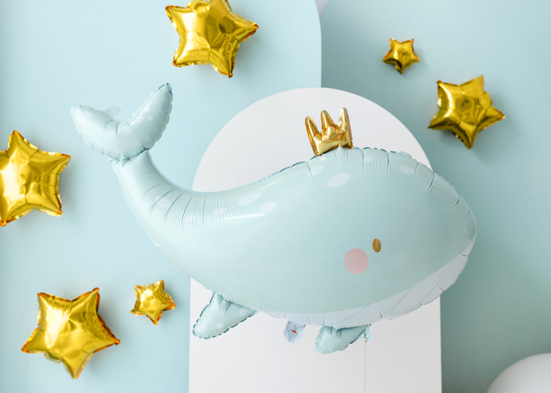 Globo metalizado - ballena con corona