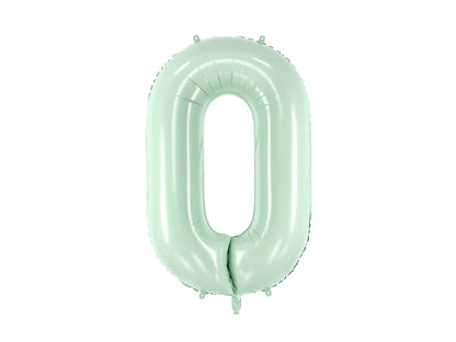 Globo metalizado 0 - 72cm verde menta