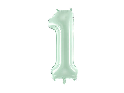Globo metalizado 1 - 72cm verde menta