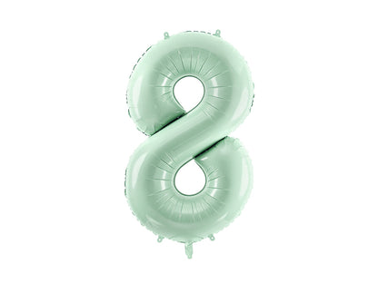 Globo metalizado 8 - 72cm verde menta