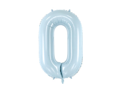 Globo metalizado 0 - 72cm celeste
