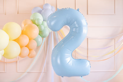 Globo metalizado 2 - 72cm celeste