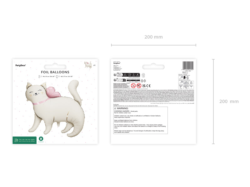 Globo metalizado - gatito