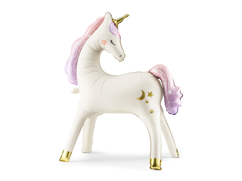 Globo metalizado - unicornio de pie