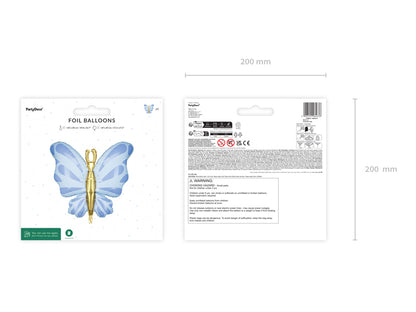 Globo metalizado - mariposa celeste