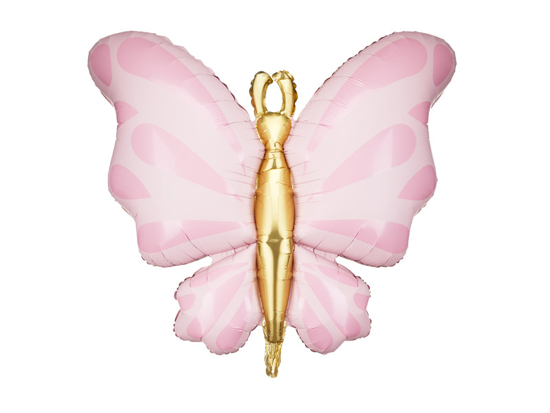 Globo metalizado - mariposa rosada