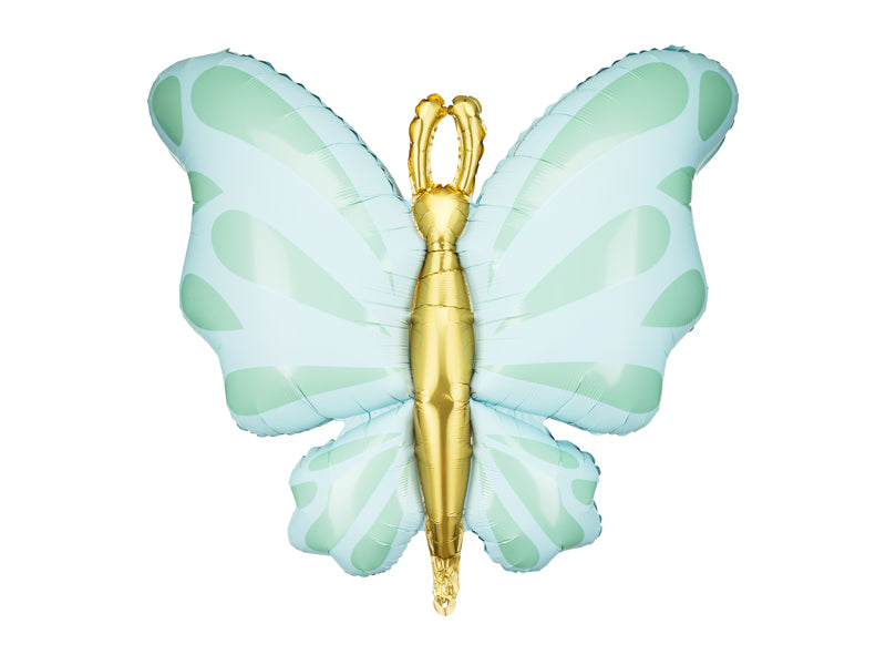 Globo metalizado - mariposa verde menta