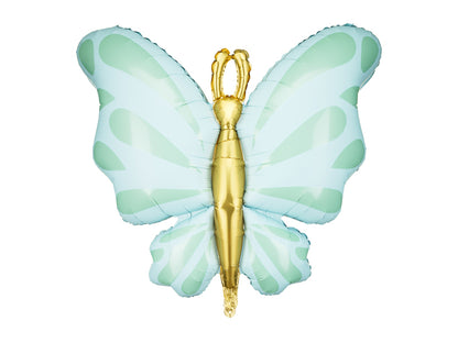 Globo metalizado - mariposa verde menta