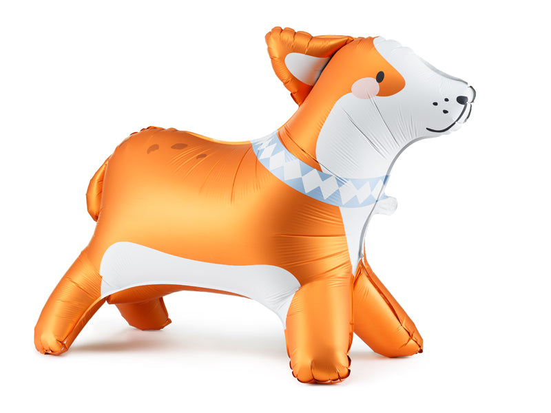 Globo metalizado - perrito corgi