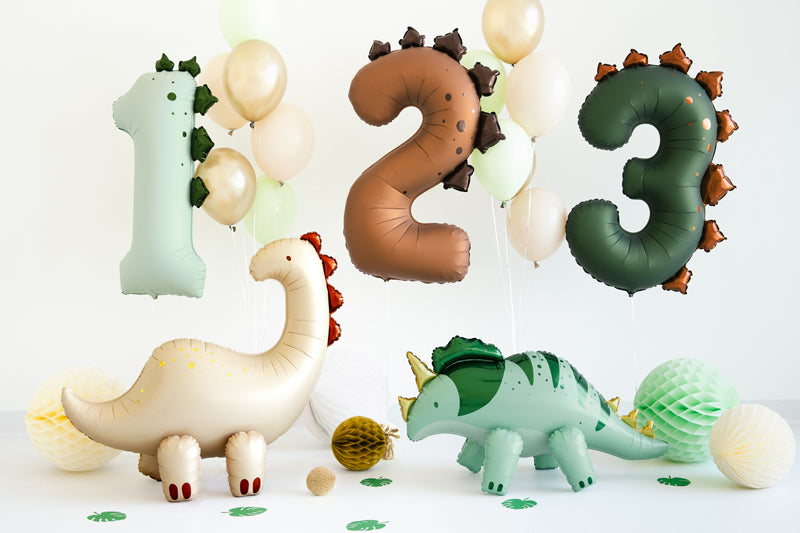 Globo metalizado - brontosaurus de pie