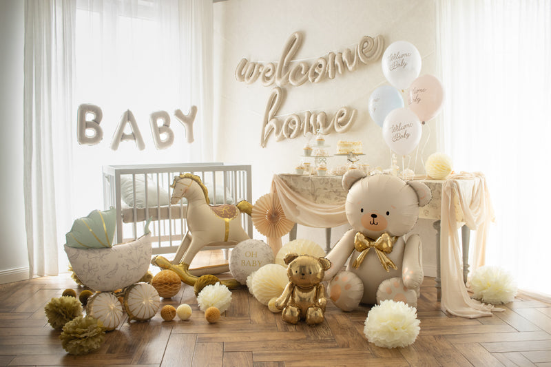 Globo metalizado - oso beige