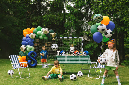 Globo metalizado redondo - pelota de fútbol