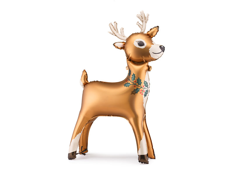 Globo metalizado - reno de pie