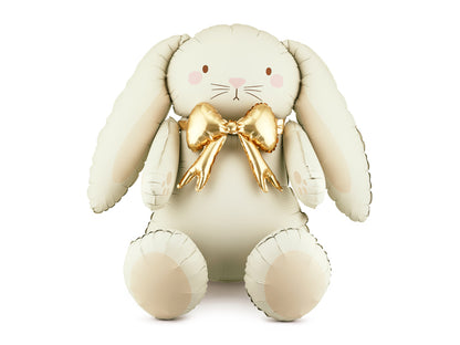 Globo metalizado - conejo beige