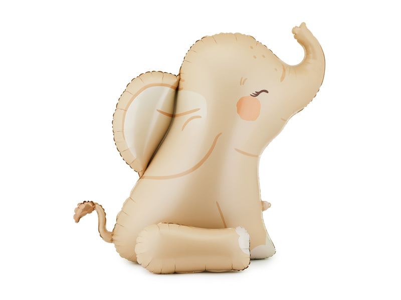 Globo metalizado - elefante beige de pie