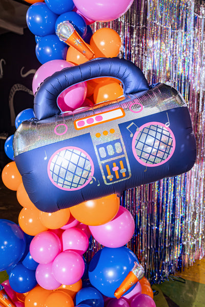 Globo metalizado - radiocasette