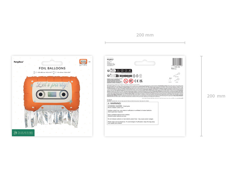 Globo metalizado - cassette