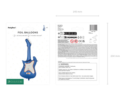 Globo metalizado - guitarra