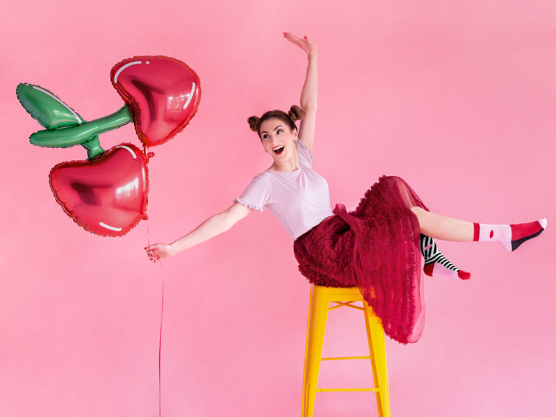 Globo metalizado - cerezas