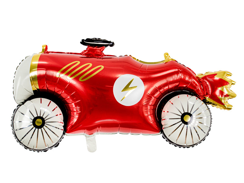 Globo metalizado - auto de carreras antiguo