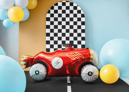 Globo metalizado - auto de carreras antiguo