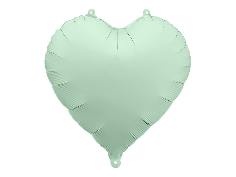 Globo metalizado - corazón pequeño verde