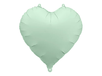 Globo metalizado - corazón pequeño verde