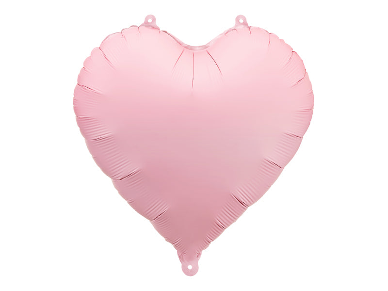 Globo metalizado - corazón pequeño rosado